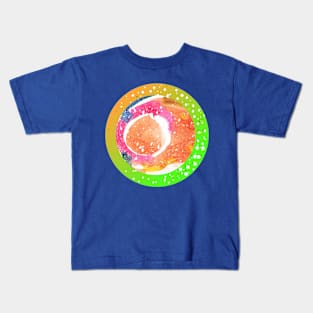 WAtercolor abstract circle Kids T-Shirt